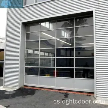 Rezidenční hliníkový rámový skleněné garážové dveře